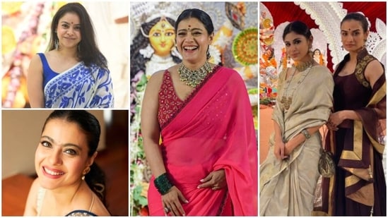 Every year several people from the film fraternity celebrate Durga Puja with their family and friends. Television actors too deck up and visit pandals to offer prayers to Goddess Durga. Here are a few pictures of celebrities celebrating Durga Puja.(Instagram, PTI)