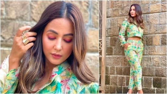 Hina Khan teamed her look with a pair of white pointed heels.(Instagram/@realhinakhan)