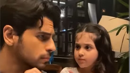 Sidharth Malhotra with his little fan Shivani(Instagram)