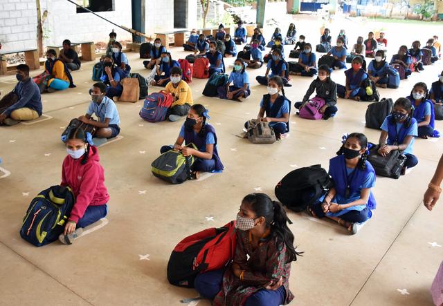A study released by the Azim Premji University last year first revealed that 92% of primary school children have suffered from the learning loss of at least one specific language ability during the lockdown (Shashidhar Byrappa/ANI) A study released by the Azim Premji University last year first revealed that 92% of primary school children have suffered from the learning loss of at least one specific language ability during the lockdown (Shashidhar Byrappa/ANI)