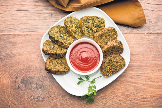 Cilantro cake or Kothimbir Vadi is a popular Maharashtrian cuisine. (Shutterstock) Cilantro cake or Kothimbir Vadi is a popular Maharashtrian cuisine. (Shutterstock)