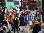 People walk through Oxford Circus, amid the Covid-19 outbreak, in London, Britain (Used only for representative purpose).