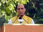 Defence minister Rajnath Singh. Defence minister Rajnath Singh.