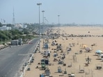 Tamil Nadu government said that beaches would remain open on Sundays too from November 1.(AFP) Tamil Nadu government said that beaches would remain open on Sundays too from November 1.(AFP)