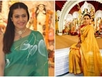 Kajol and Rani Mukerji at a Durga Puja pandal in Mumbai. Kajol and Rani Mukerji at a Durga Puja pandal in Mumbai. 