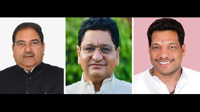L-R: INLD’s Abhay Singh Chautala; Congress’ Pawan Beniwal; and BJP‘s Gobind Kanda are in fray for the Ellenabad seat. (HT File) L-R: INLD’s Abhay Singh Chautala; Congress’ Pawan Beniwal; and BJP‘s Gobind Kanda are in fray for the Ellenabad seat. (HT File)