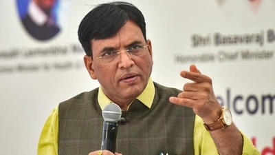 “After 100 crore doses is achieved, we will go in mission mode to ensure that those who have taken their first dose take their second dose too,” Mandaviya said. (PTI ) “After 100 crore doses is achieved, we will go in mission mode to ensure that those who have taken their first dose take their second dose too,” Mandaviya said. (PTI )