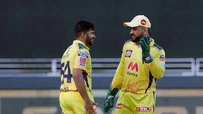 Shardul Thakur with MS Dhoni. (ANI)