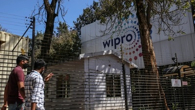 Wipro said its consolidated revenue increased by about 30 per cent to ₹19,667.4 crore during the quarter. (Bloomberg File Photo) Wipro said its consolidated revenue increased by about 30 per cent to ₹19,667.4 crore during the quarter. (Bloomberg File Photo)