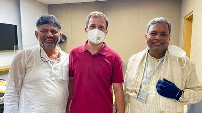 The developments raise questions if all is well within the Congress party, in which the two tallest leaders, DK Shivakumar and Siddaramaiah, have been involved in a cold war of sorts for dominance within the party. (PTI) The developments raise questions if all is well within the Congress party, in which the two tallest leaders, DK Shivakumar and Siddaramaiah, have been involved in a cold war of sorts for dominance within the party. (PTI)