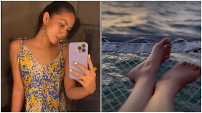 Mira Rajput shared a picture of her tan. Mira Rajput shared a picture of her tan.