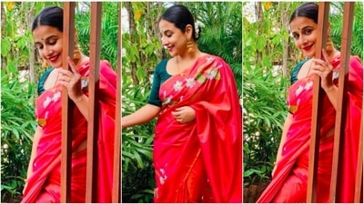 Recently, Vidya Balan blessed our Instagram feed with a few photos of herself in a gorgeous pink saree. (Instagram/@balanvidya) Recently, Vidya Balan blessed our Instagram feed with a few photos of herself in a gorgeous pink saree. (Instagram/@balanvidya)