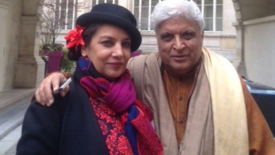 Shabana Azmi with Javed Akhtar. Shabana Azmi with Javed Akhtar.