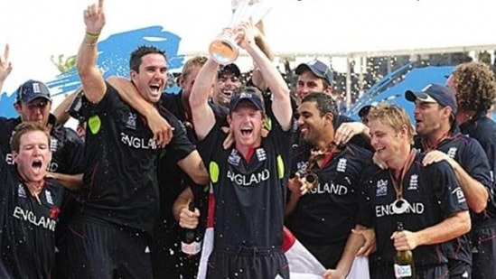 Paul Collingwood-led England won the third edition of the T20 World Cup held in 2010 after beating Michael Clarke's Australia by seven wickets.&nbsp;