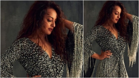Sonakshi Sinha dazzles in black shimmery outfit as she turns cover girl for a magazine.(Instagram/@aslisona)