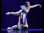 Born to Perform: Part of a four-year-old and ongoing photo project shot in India and aboard with performing artists from 20 countries. Chinese ballet dancer Ma Li has one arm while Zhai Xiaowei has one leg but together they have performed all over the world.(Photo: Vijay S Jodha)