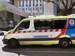 An ambulance drives past the Royal Melbourne Hospital in Melbourne(AFP) An ambulance drives past the Royal Melbourne Hospital in Melbourne(AFP)