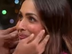 Malaika Arora on being touched on her cheeks by a contestant. Malaika Arora on being touched on her cheeks by a contestant.