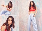 Radhika Madan, who was recently seen in the film Shiddat alongside Sunny Kaushal, recently rocked the baggy pants look.(Instagram/@radhikamadan) Radhika Madan, who was recently seen in the film Shiddat alongside Sunny Kaushal, recently rocked the baggy pants look.(Instagram/@radhikamadan)