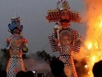 Dussehra 2021: The Ramlila is a cycle of plays that recounts the epic story of Lord Rama, particularly relating to the dramatic plays and dance events staged during the annual autumn festival of Navratri. (File Photo) Dussehra 2021: The Ramlila is a cycle of plays that recounts the epic story of Lord Rama, particularly relating to the dramatic plays and dance events staged during the annual autumn festival of Navratri. (File Photo)