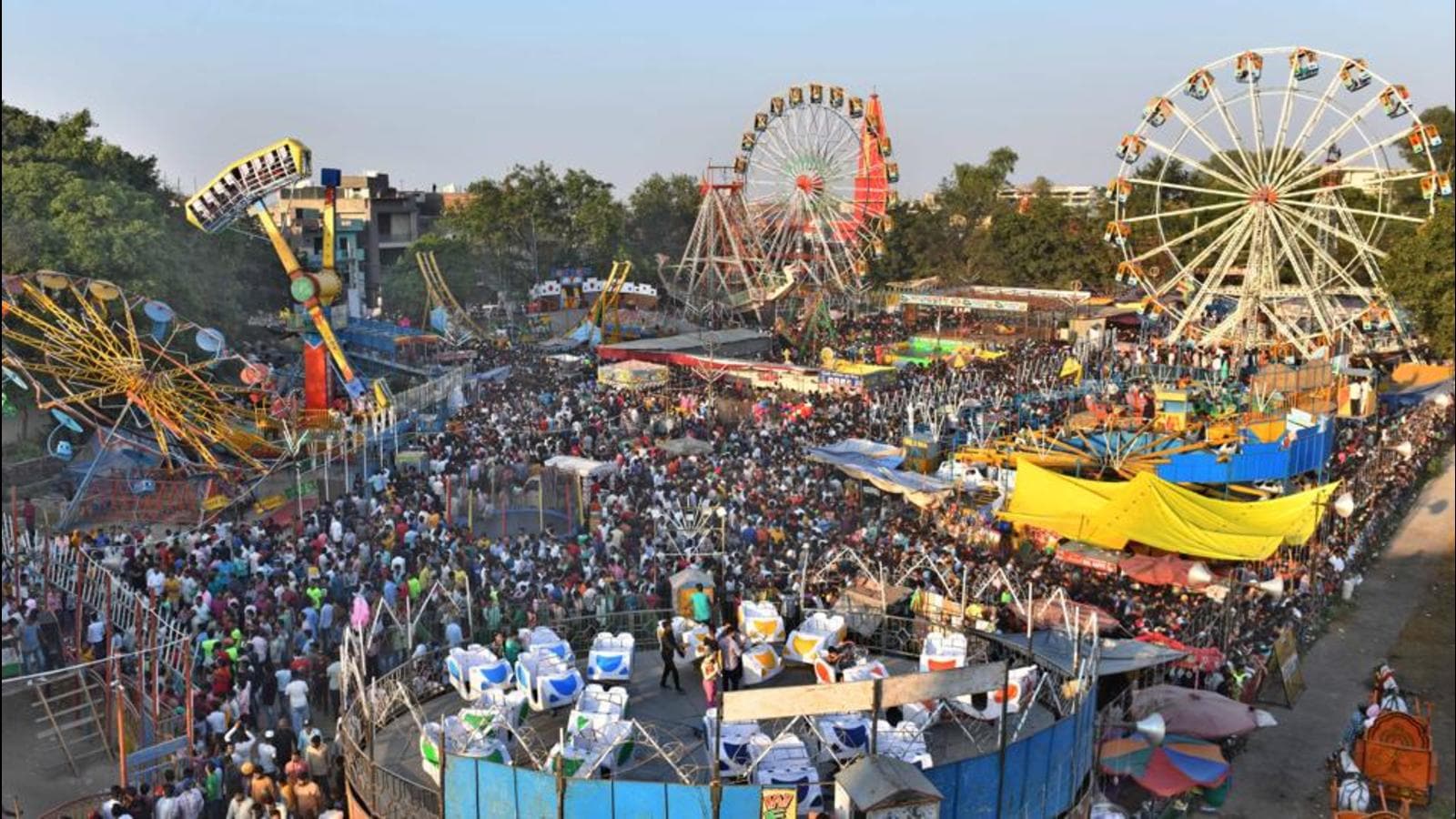 Security tightened, Ravana also frisked at Dussehra Melas in Ludhiana ...