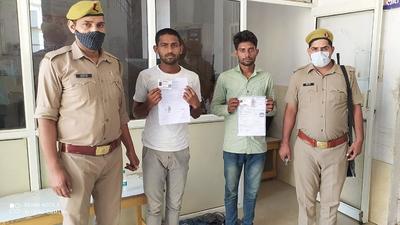 A case has been registered against the duo under relevant Indian Penal Code and Uttar Pradesh Public Exam (Prevention of Unfair Means) Act sections, said police. (Sourced) A case has been registered against the duo under relevant Indian Penal Code and Uttar Pradesh Public Exam (Prevention of Unfair Means) Act sections, said police. (Sourced)