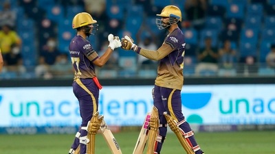 In response, Gill (51) and Venkatesh Iyer put on a 91-run stand en route to their 50s (BCCI/IPL)