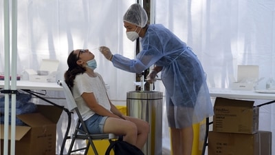 The study also concluded that the Delta variant, which is said to have driven the 2nd wave of the pandemic in India, was 30-70 per cent more transmissible than previous strains of Covid-19 in Delhi. (Representational image) (AFP) The study also concluded that the Delta variant, which is said to have driven the 2nd wave of the pandemic in India, was 30-70 per cent more transmissible than previous strains of Covid-19 in Delhi. (Representational image) (AFP)