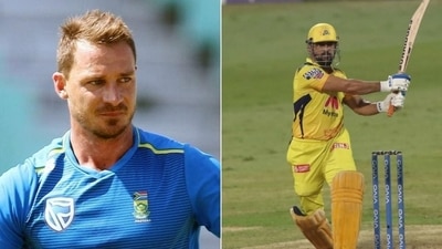 Dale Steyn (R) speaks about MS Dhoni's form in IPL 2021 (HT Collage) Dale Steyn (R) speaks about MS Dhoni's form in IPL 2021 (HT Collage)