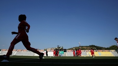 Afghanistan women football players were evacuated to Doha.&nbsp; (AP FIle Photo)