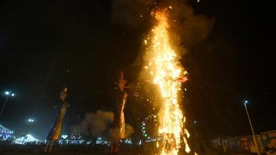 According to organisers, cooperation from the police ensured the celebrations took place smoothly. (Sunil Ghosh / HT) According to organisers, cooperation from the police ensured the celebrations took place smoothly. (Sunil Ghosh / HT)