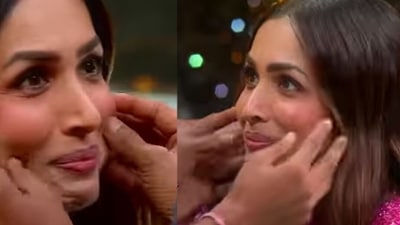 Malaika Arora on being touched on her cheeks by a contestant. Malaika Arora on being touched on her cheeks by a contestant.