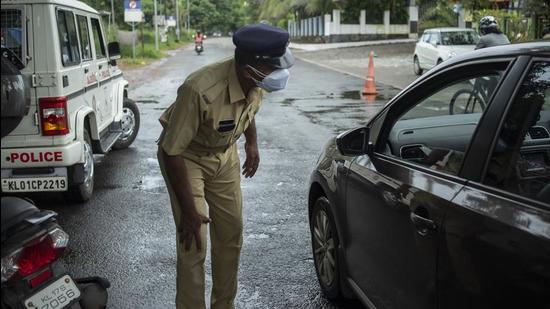 Kerala on Friday reported 8,867 new Covid-19 cases after 79,554 samples were tested with a test positivity rate (TPR) of 11.14%, the state health ministry said. (AP PHOTO.) Kerala on Friday reported 8,867 new Covid-19 cases after 79,554 samples were tested with a test positivity rate (TPR) of 11.14%, the state health ministry said. (AP PHOTO.)