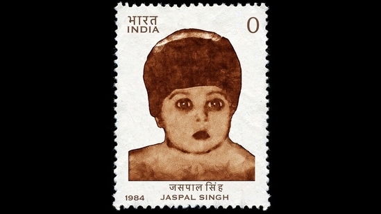 Most of My Heroes: From an art project against mob violence. A series of poster-size faux stamps featuring forgotten victims of mob violence. Jaspal Singh was a baby murdered during the 1984 anti-Sikh violence. The zero value on the stamps indicates the value attached to such lost lives in India.(Photo: Vijay S Jodha)