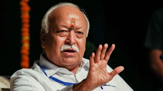 RSS Chief Mohan Bhagwat (PTI)