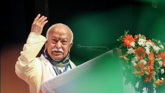 Bhagwat also underlined the need to “accelerate” the “emotional integration” of the people of J&K with the rest of the country. (PTI file photo)