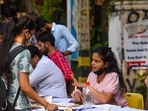 DU 3rd cut-off list 2021: Over 74% seats filled, list for remaining seats soon (Photo by Amal KS / Hindustan Times) (Hindustan Times) DU 3rd cut-off list 2021: Over 74% seats filled, list for remaining seats soon (Photo by Amal KS / Hindustan Times) (Hindustan Times)