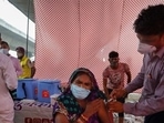 The cumulative vaccination coverage in India has exceeded 971.4 million with 3,026,483 doses administered to eligible beneficiaries in the last 24 hours.(Reuters file photo) The cumulative vaccination coverage in India has exceeded 971.4 million with 3,026,483 doses administered to eligible beneficiaries in the last 24 hours.(Reuters file photo)