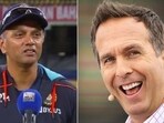 Vaughan reacts to news of Rahul Dravid taking over as India coach(HT Collage)