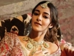 Ananya Panday, in red and gold, slays bridal fashion goals(Instagram/@ananyapanday) Ananya Panday, in red and gold, slays bridal fashion goals(Instagram/@ananyapanday)