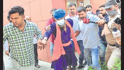 Nihang Sikh Sarabjeet Singh, who had surrendered before the police on Friday taking responsibility for Kundli lynching, was produced before a local court in Sonepat on Saturday and sent to seven-day police custody.