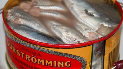 Surströmming (Sweden): This is a famous traditional Swedish dish that has a very pungent smell. It is made from the small herring, caught in the Baltic Sea during spring.&nbsp; (Instagram/@vlassska.fish)