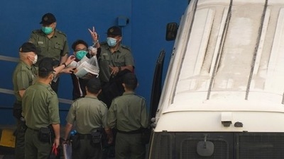 The activists included Figo Chan, a former convenor of the now-disbanded Civil Human Rights Front (CHRF). (REUTERS)