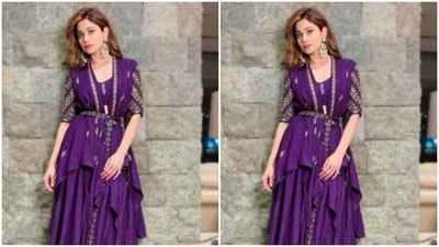 Shamita Shetty, in a ₹42K ensemble, drops cues of ethnic fashion (Instagram/@shamitashetty_official) Shamita Shetty, in a ₹42K ensemble, drops cues of ethnic fashion (Instagram/@shamitashetty_official)