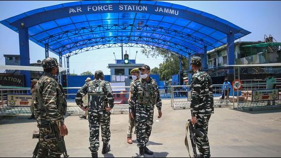 Both Srinagar and Jammu Indian Air Force (IAF) stations are categorized as ‘sensitive’ installations. (PTI PHOTO.) Both Srinagar and Jammu Indian Air Force (IAF) stations are categorized as ‘sensitive’ installations. (PTI PHOTO.)