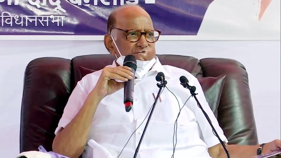 Nationalist Congress Party (NCP) chief Sharad Pawar addresses a press conference(ANI) Nationalist Congress Party (NCP) chief Sharad Pawar addresses a press conference(ANI)