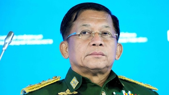 Myanmar's armed forces chief Min Aung Hlaing. (AFP) Myanmar's armed forces chief Min Aung Hlaing. (AFP)