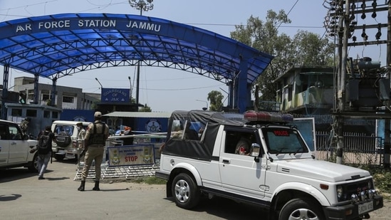 The development comes in the backdrop of a twin-drone attack at the Jammu Air Force Station on June 27.(AP) The development comes in the backdrop of a twin-drone attack at the Jammu Air Force Station on June 27.(AP)