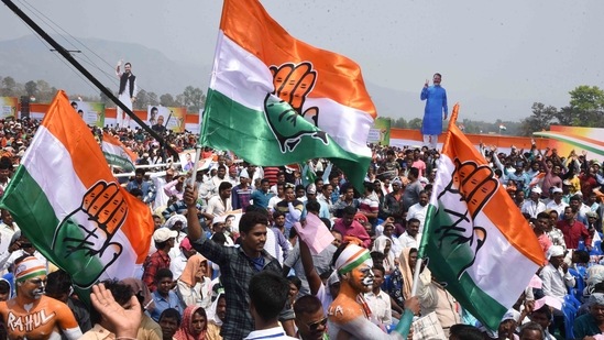 Congress has also “passed resolutions on the political situation, inflation and 'diabolical attack' on India's farmers” during the CWC meet on Saturday(HT File)