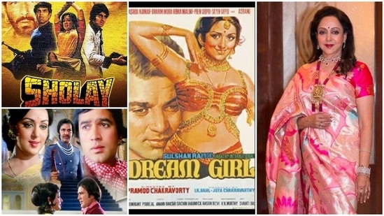 Hema Malini Sax Video - Happy birthday Hema Malini: Here are 6 must-watch movies of 'Dream Girl' |  Hindustan Times